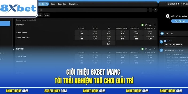 Giới thiệu 8XBET mang tới trải nghiệm trò chơi giải trí