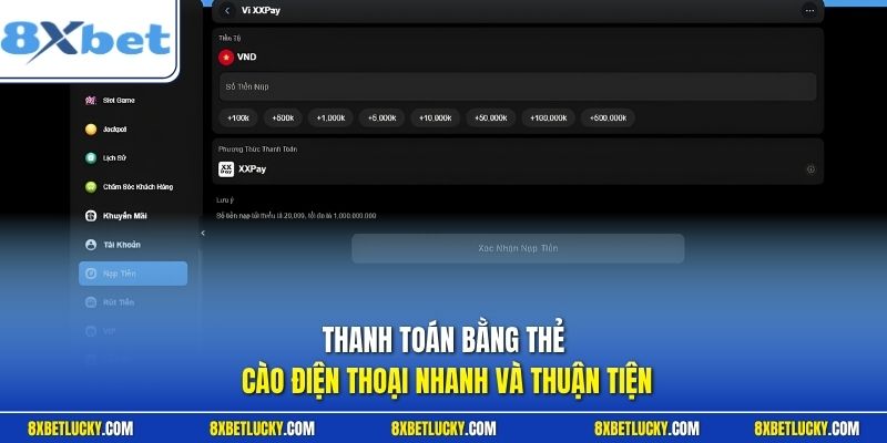 Thanh toán bằng thẻ cào điện thoại nhanh và thuận tiện